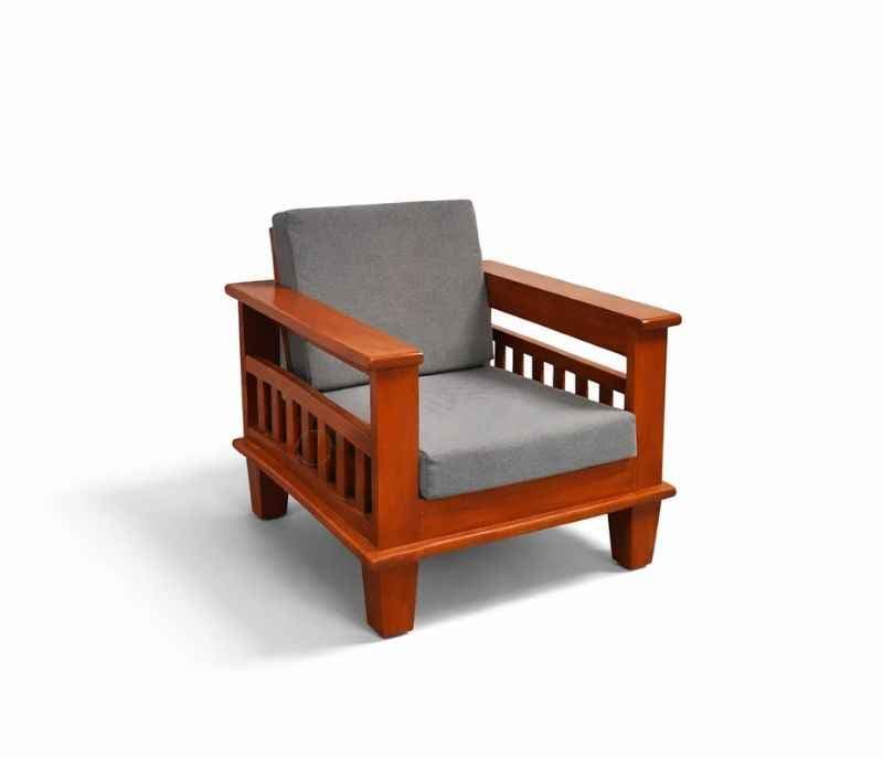 Image 8 for Wooden Sofa 3+1+1+Center Table Jute Fabric(BTM OTD)