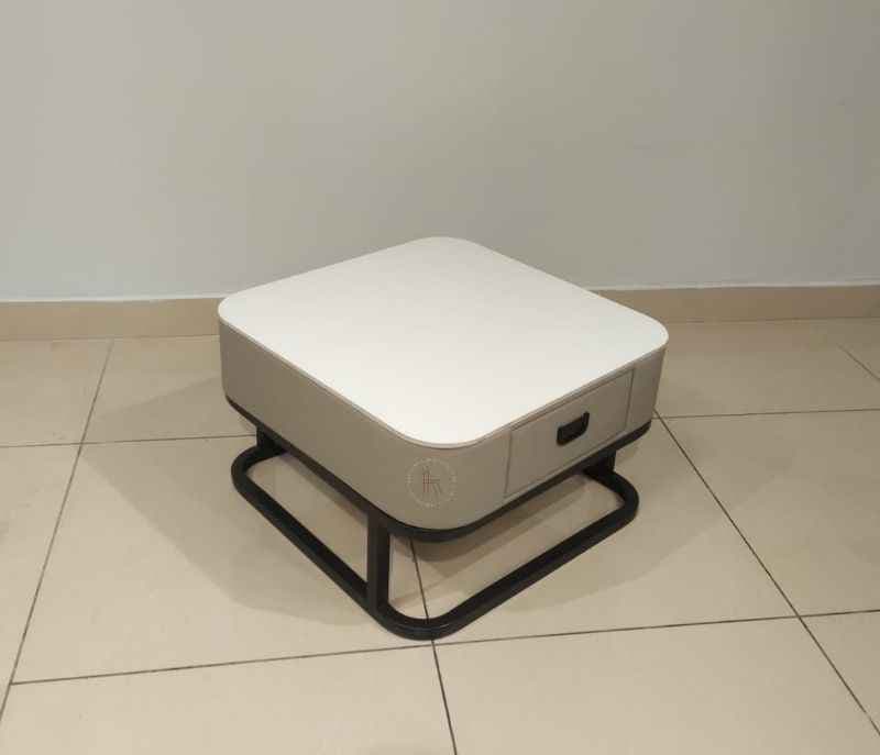 Image 6 for Instaa - 40856-C10-301 Powder Coted Metal Base & Glass With Centerdmarbal Marble Top (BSK)