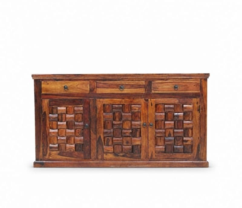 Image 2 for 3 Door  Nivaar Side Board Solid Sheesham Wood (SCV_PKU)(BTM)