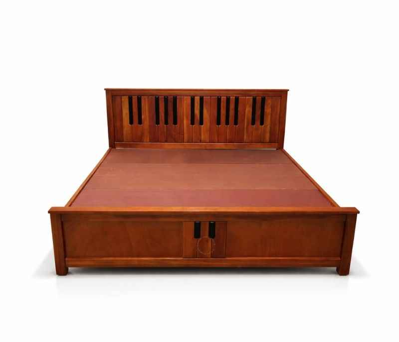 Image 5 for Piano King Size Without Storage (Mahogany Wood, Brown)(BWD)(EC)(BSK)