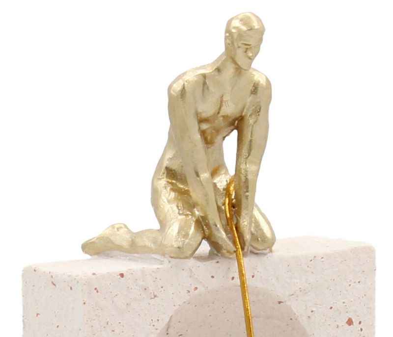 Image 5 for RRA-07 White Elegant Resin Boys Pulling On Ball Showpiece for Home Decor Gift Items Living Room