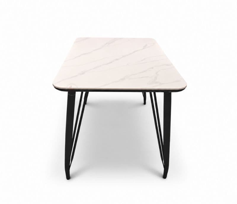 Image 13 for P130/1.3 808 Gray Dining Table 1+4 Seater Marble Top