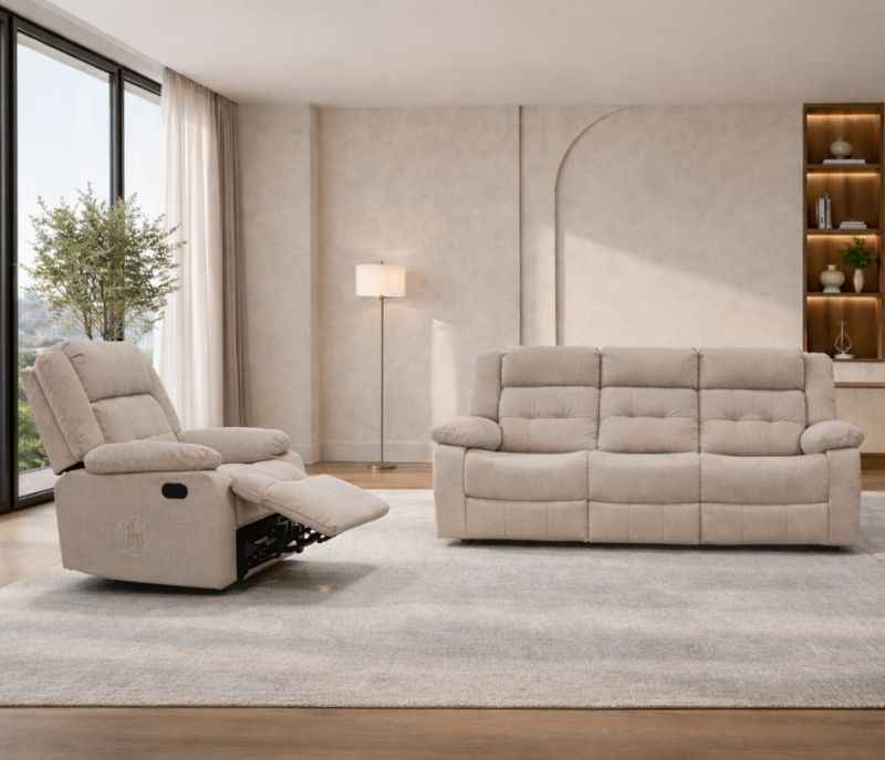 R6 3 Seater + 1 Recliner + 1 Recliner Manual Seater (OTD)