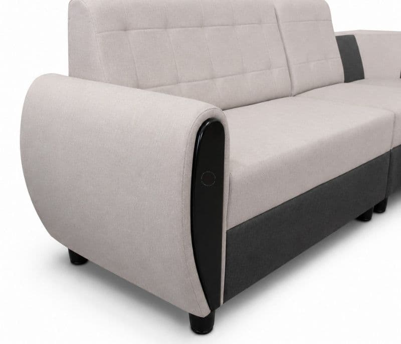Image 5 for Wolper L-Shape Sofa Solid Neem Wood (ZAM) (OWD)