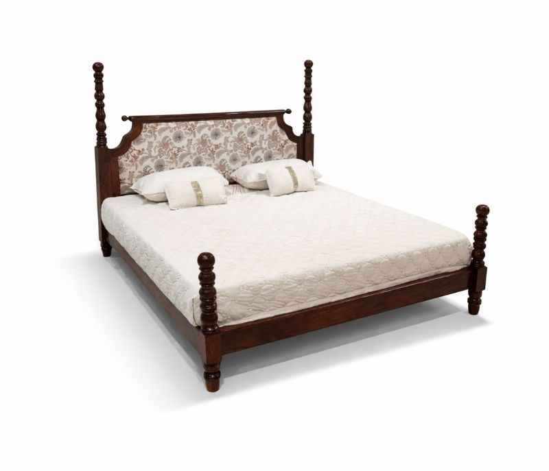 Image 2 for Kally Queen Size  Bed Without Storage Solid Sheesham Wood (EC)