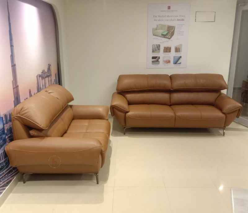 Image 2 for F1 3+2 Leatherette With Metal legs (LG SKN)