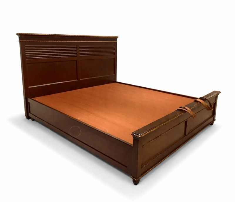Image 6 for Chestnut King Sized Bed with Hydraulic Bed Box (WF)