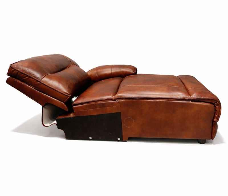 Image 32 for UX-Series 7004 Modern 3+2+1 Leather Sofa Set with Archtectural Metal Base (EC)