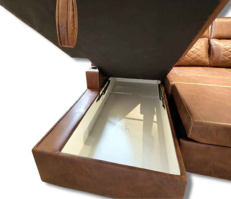 Image 8 for Dreamer 3+Lounger Sofa Cum Bed Micro Suede Fabric (KORA)(BWD)(BTM)(HYD)(SKN)(EC)