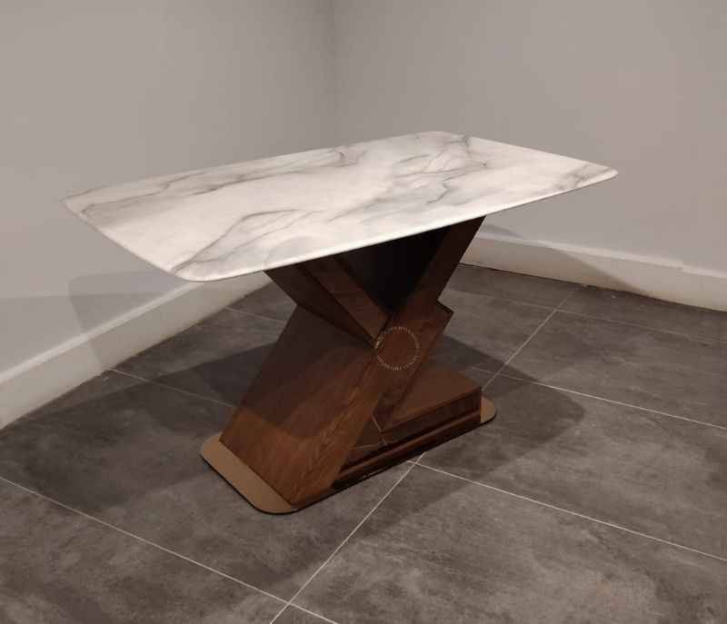 Image 8 for Dining Set 682/912 Table With Marble Top 4 Chairs (HYD OTD)