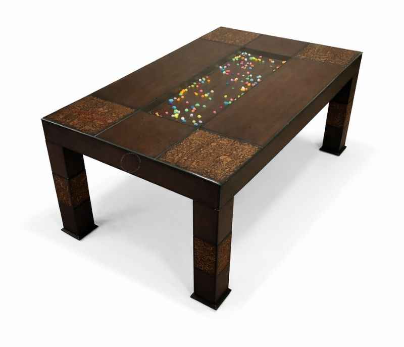 Image 9 for E 6 Seater Teak Wood Dining Set with Premium Fabric Upholstery (BSK)