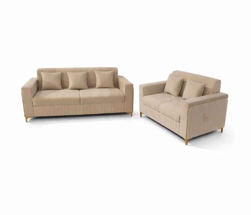 Image 5 for New Oreo 3+2+CT+2 Puffy Sofa Set Velvet Fabric (BWD)