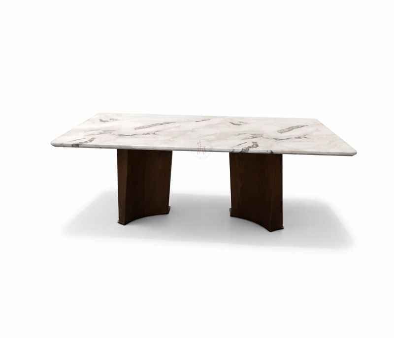 Image 10 for 2301/9622_2/6858 Marble Top And Ash Wood Base 1+8