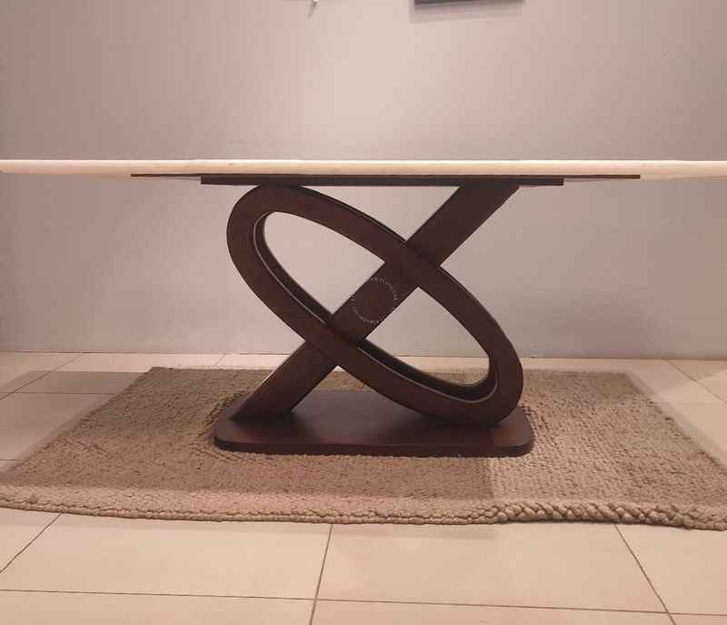 Image 7 for DT 52 / DC 369 With Onyx Marble 1+6 Chairs Dining Set (WF OTD)