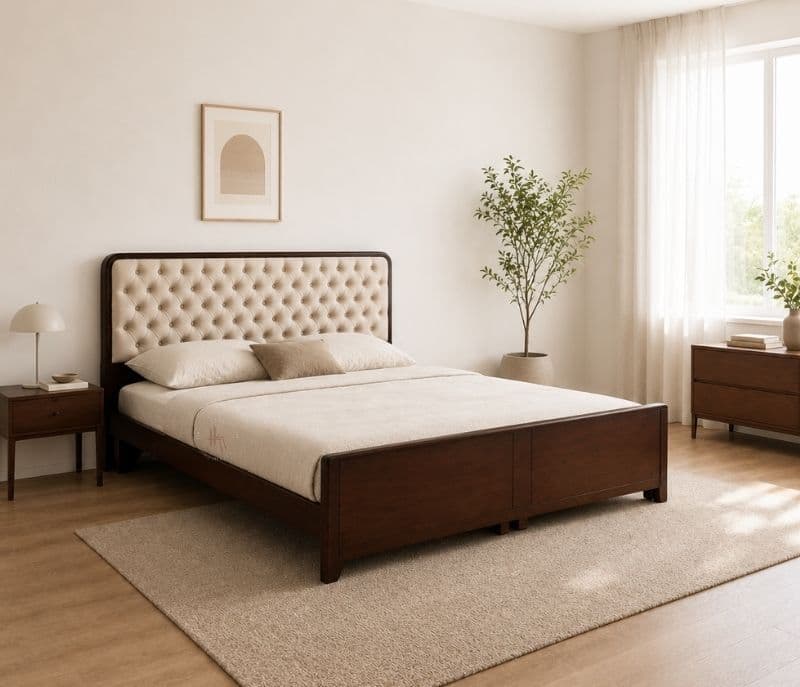 Chester Cot King Size Without Storage Wood+Ply (CP)