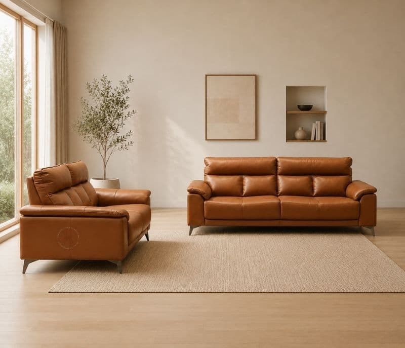ZM983 Sofa Set 3+2 Pure Body Touch Leather (CP)(HYD)