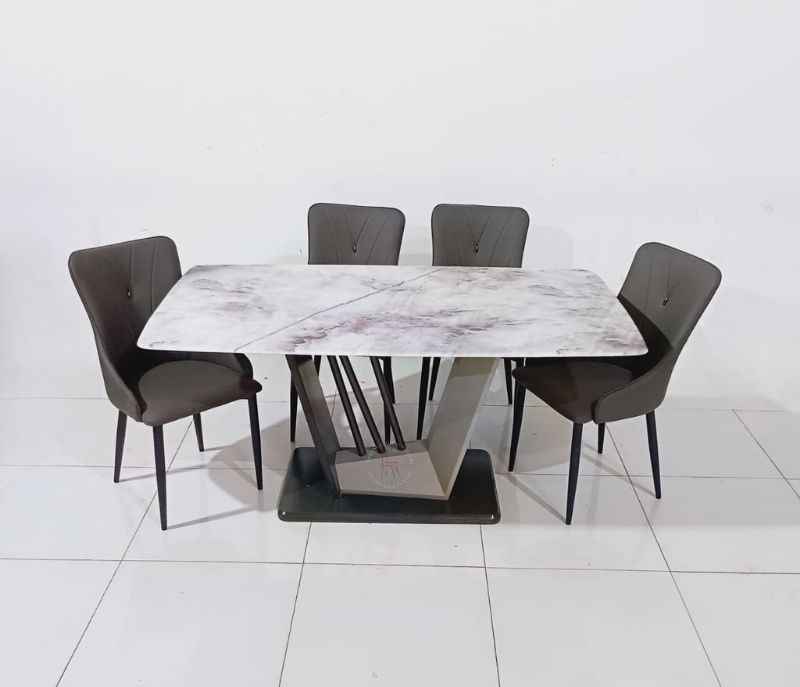 Image 4 for C-127-321-Dining Set 1+6-Grey Dining Set-1+6 (EC OTD)