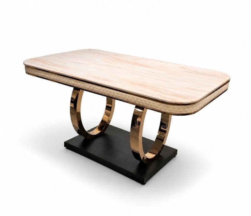 Image 17 for C143/414-5 Beige Blue 1+6 Seater Marble Top