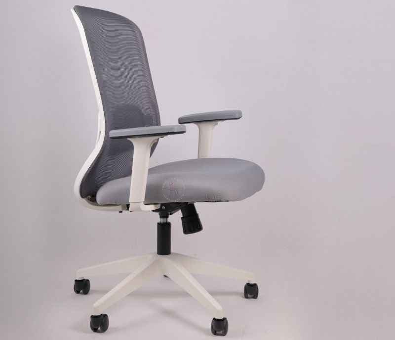 Image 4 for Hawk MB Grey White  Ergonomic High-Back Mesh Office Chair  Adjustable Height  Revolving Study Work from Home Chair Computer Desk Chair  Back Lumbar Support  Ergonomic Chair  Tilting  Arm Support