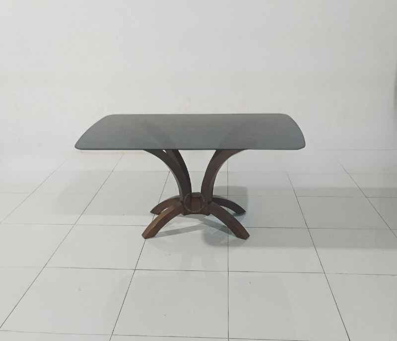 Image 7 for Megan-DC Dining Chair+Rock-1500-DT-Wedge Table Base + Glass (EC OTD)