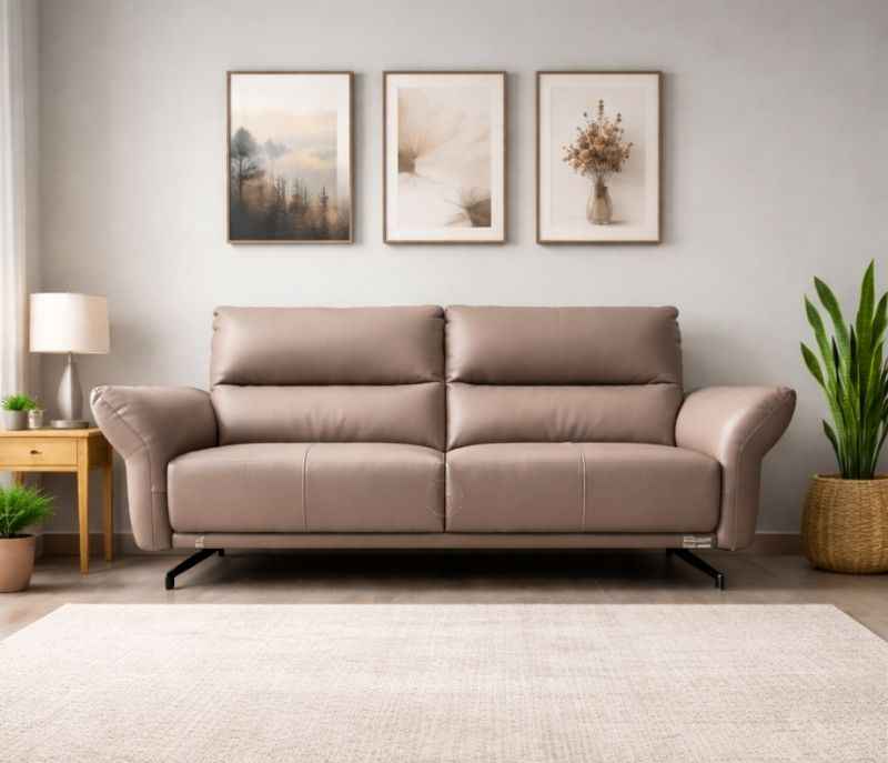 Model- 23508  3 Seater Casa Italiana Leather Body Touch (CP)