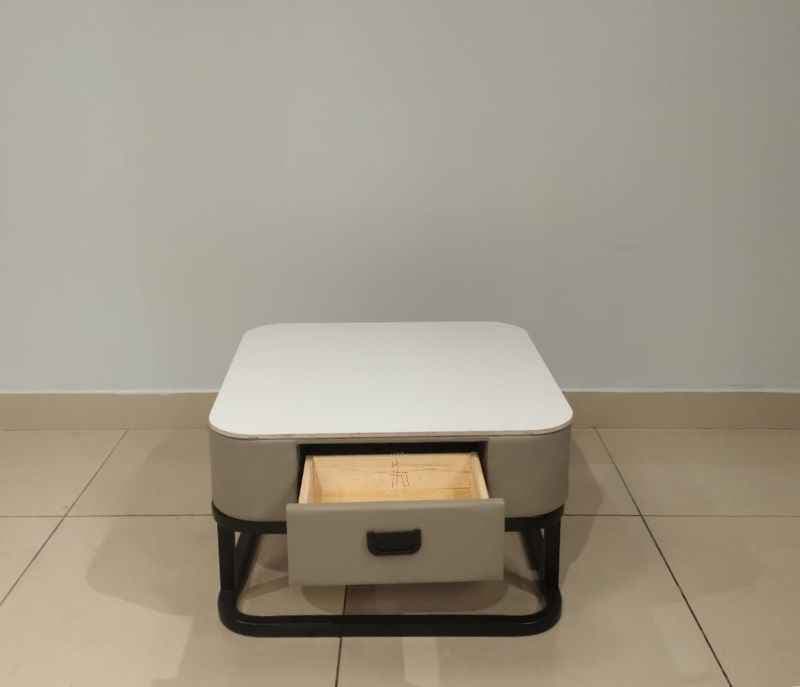 Image 5 for Instaa - 40856-C10-301 Powder Coted Metal Base & Glass With Centerdmarbal Marble Top (BSK)