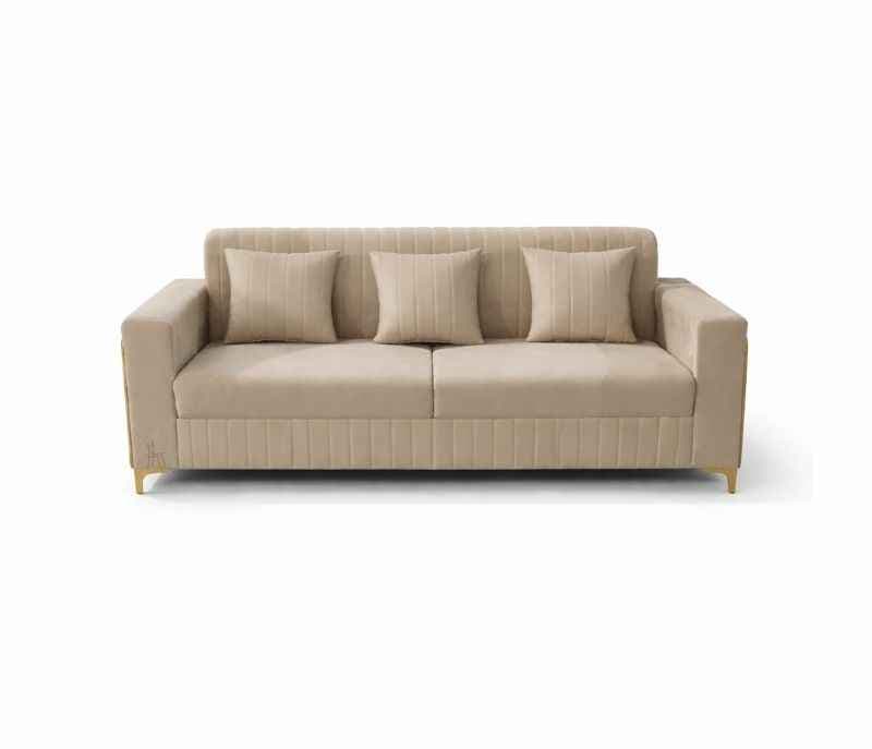 Image 6 for New Oreo 3+2+CT+2 Puffy Sofa Set Velvet Fabric (BWD)