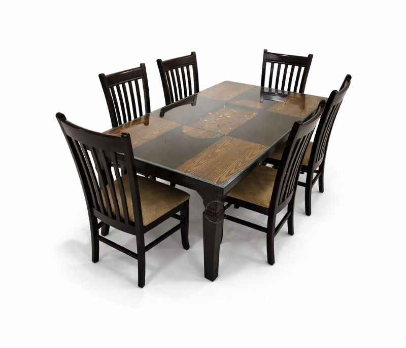 Image 3 for Damro 6+1 Assam Teak Wood+ Ply Veneer Top (BSK)
