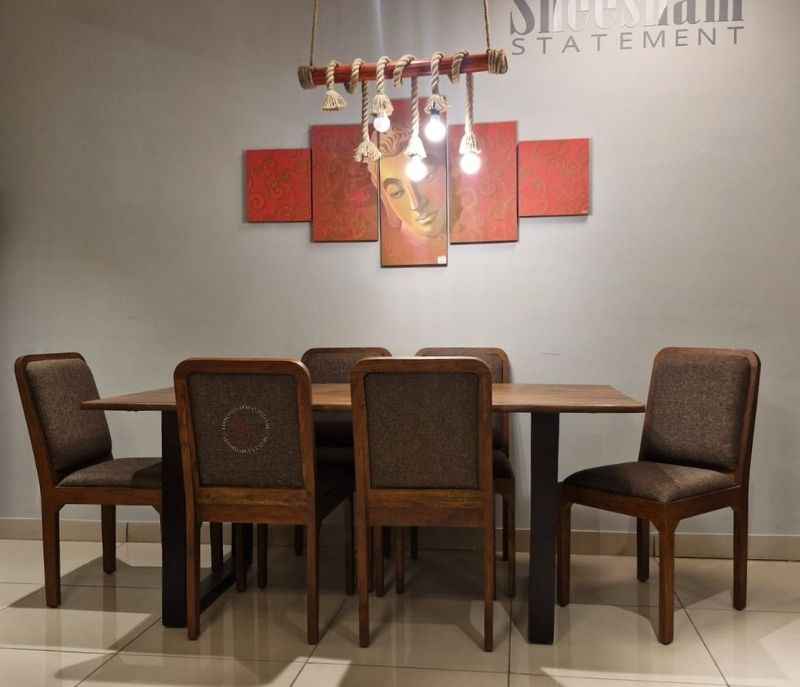 Image 3 for Live edge dining table 1+6 chairs (WF OTD)