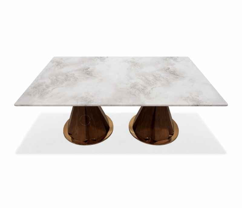 Image 10 for 6657/654/8009 Marble Top 1+6 Dining Set