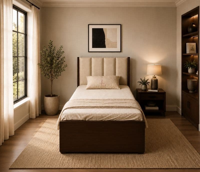 Cushion Patti With Drawer Storage Queen Size (KORA)