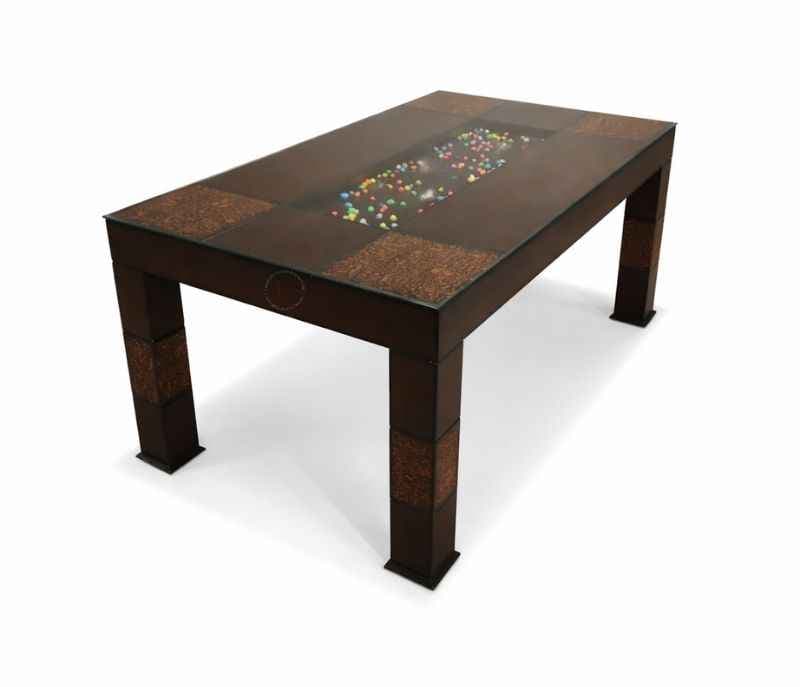 Image 10 for E 6 Seater Teak Wood Dining Set with Premium Fabric Upholstery (BSK)