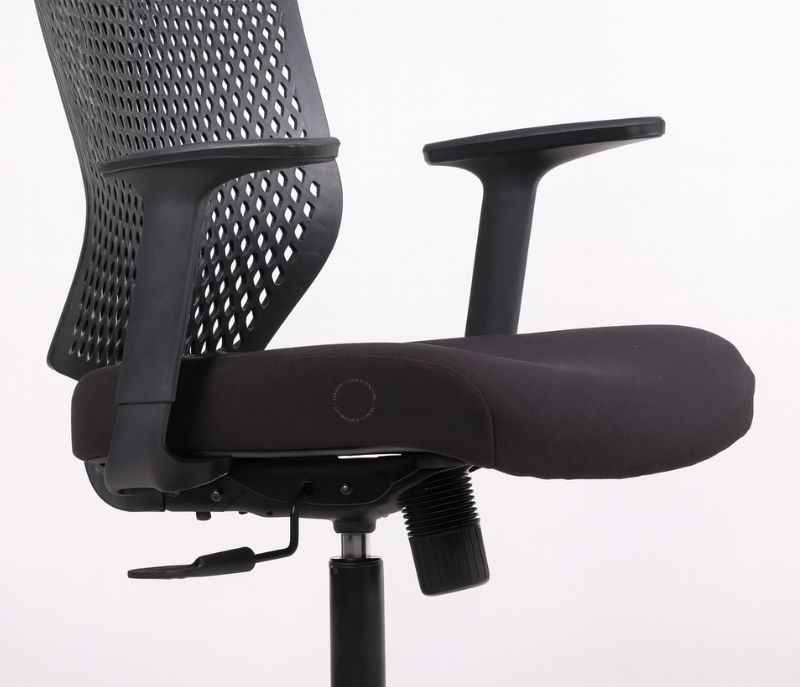 Image 8 for Leo Black Mesh Office Chair Adjustable Height  Revolving Study Work from Home Chair Computer Desk Chair