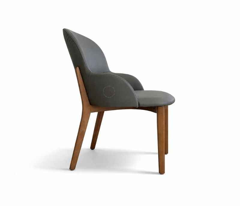 Image 6 for DT 182-136 6 Seater Marble Dining Set with Leatherette Upholstery (BWD)