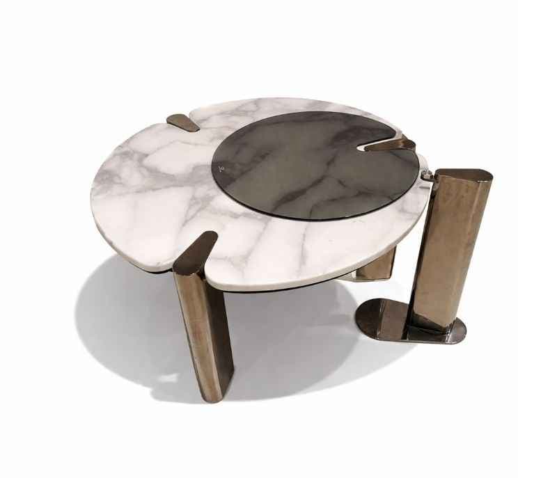 Image 8 for ES 100 Centre+Corner With Marble Top And Metal Base (HYD OTD)