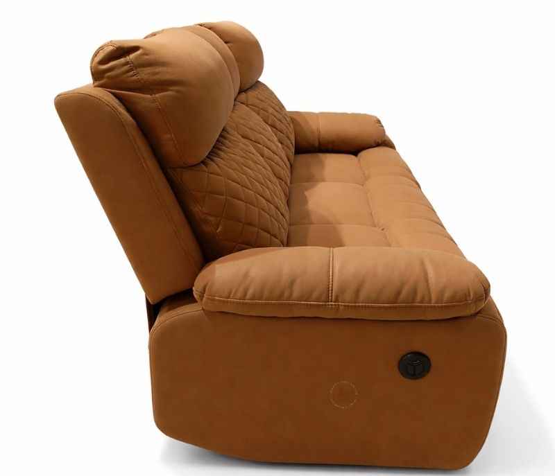 Image 7 for R20 3+2 Recliner Motor With Console (Suede, Brown) (BWD OTD)