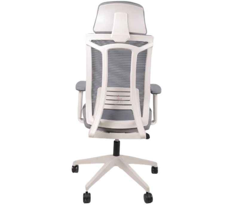 Image 6 for Twister HB White Ergonomic High-Back Mesh Office Chair  Adjustable Height  Revolving Study Work from Home Chair (WFH)/Computer Desk Chair  Back Lumbar Support  Ergonomic Chair  Tilting  Arm Support