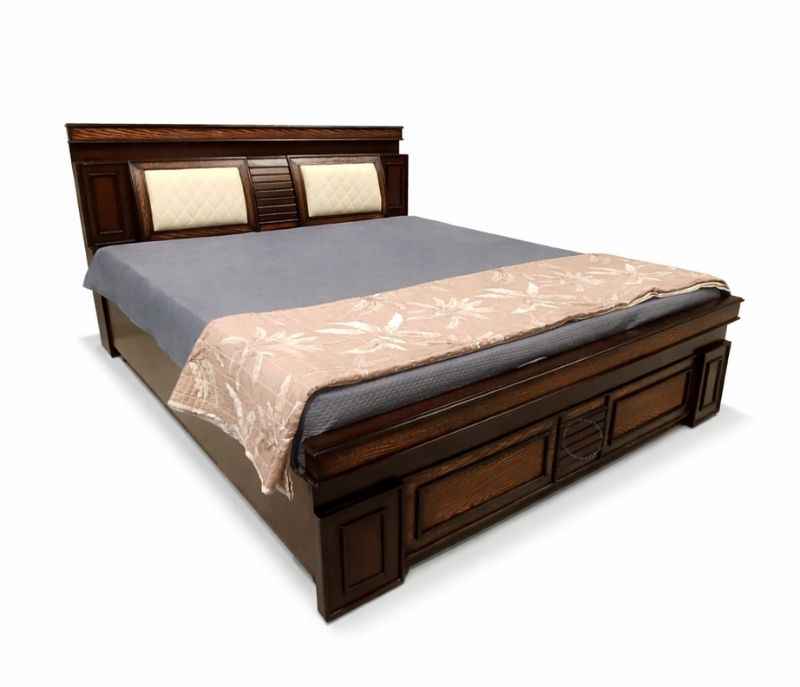 Image 3 for Bulb Wooden King Sized Bed with Storage