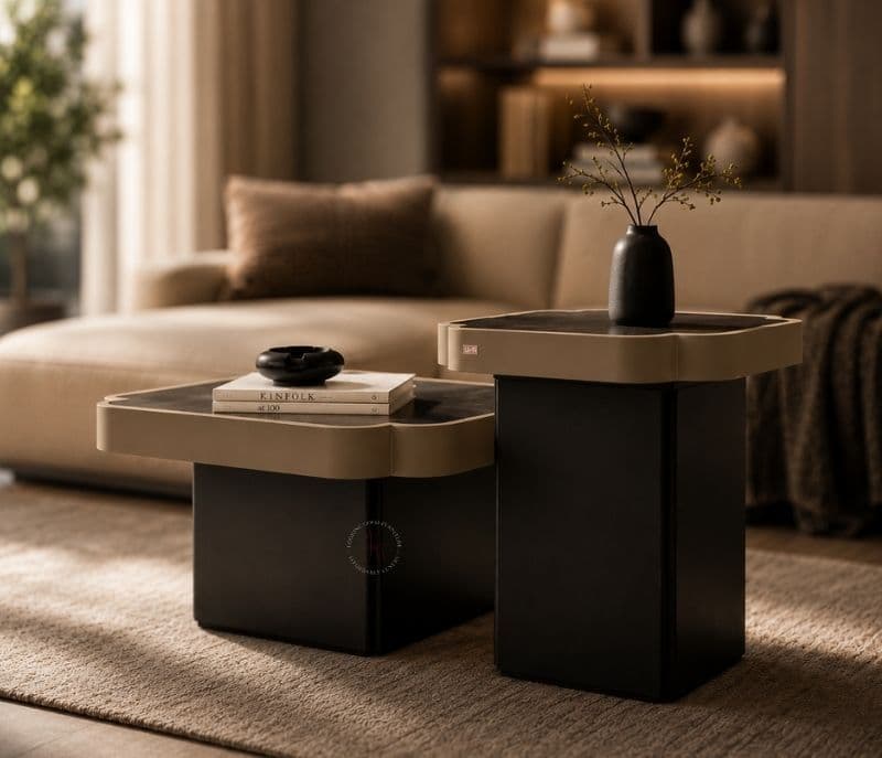 Centre Table - F18 Wooden Top With Duco Finish (CP OTD)