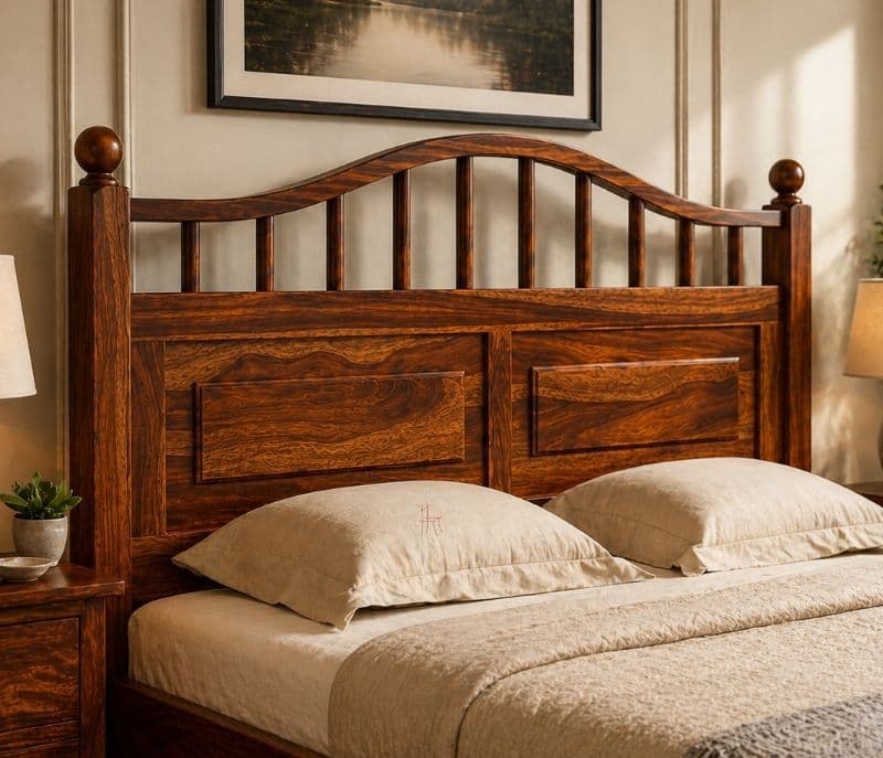 Image 2 for Bowie Sheesham Cot Premium Solid Sheesham Wood Honey Finish (SCV _PKU)