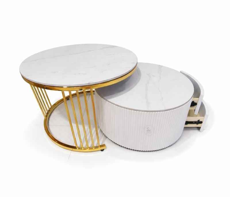 Image 4 for 605 Centre Table Ceramic Top With Storage  (HYD)