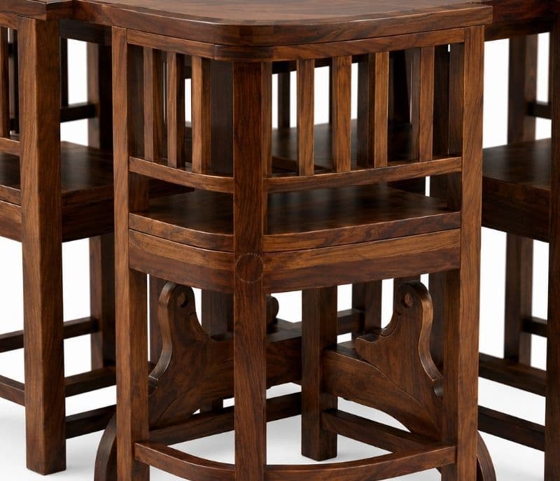 Image 8 for Vitaly Solid Sheesham Wood Dining Set  (APT_PKU)