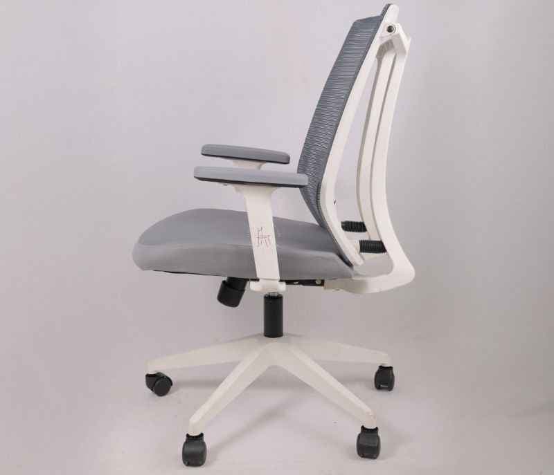 Image 6 for Twister MB White Ergonomic High-Back Mesh Office Chair  Adjustable Height  Revolving Study Work from Home Chair (WFH)/Computer Desk Chair  Back Lumbar Support  Ergonomic Chair  Tilting  Arm Support