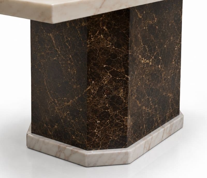 Image 5 for 606 6 Seater Marble Dining Set with Premium Leather Upholstery