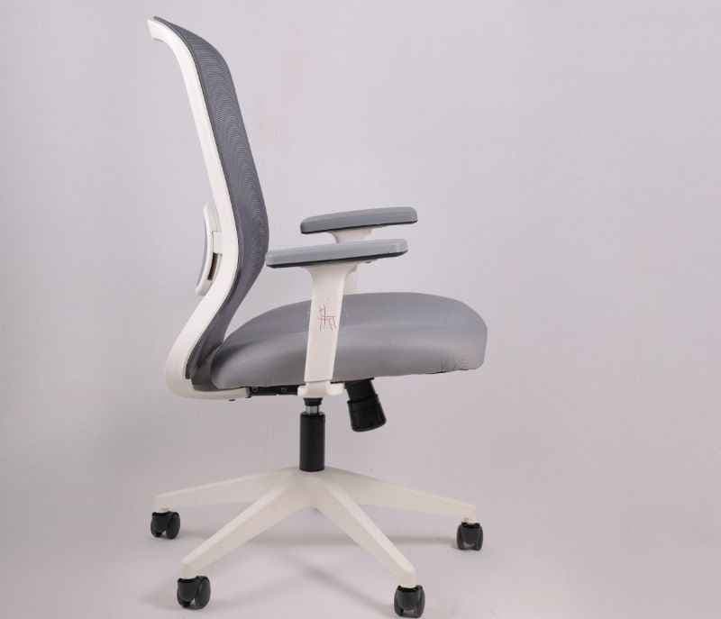 Image 3 for Hawk MB Grey White  Ergonomic High-Back Mesh Office Chair  Adjustable Height  Revolving Study Work from Home Chair Computer Desk Chair  Back Lumbar Support  Ergonomic Chair  Tilting  Arm Support