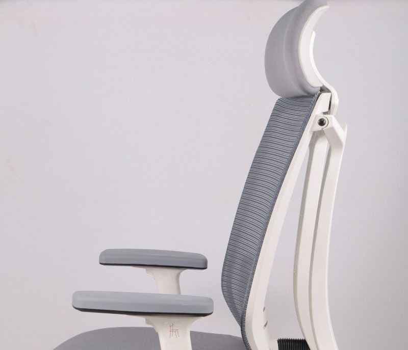 Image 9 for Twister HB White Ergonomic High-Back Mesh Office Chair  Adjustable Height  Revolving Study Work from Home Chair (WFH)/Computer Desk Chair  Back Lumbar Support  Ergonomic Chair  Tilting  Arm Support
