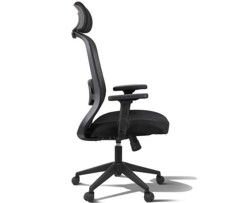 Image 6 for Hawk HB Black Ergonomic High-Back Mesh Office Chair  Adjustable Height  Revolving Study Work from Home Chair Computer Desk Chair  Back Lumbar Support  Ergonomic Chair  Tilting  Arm Support