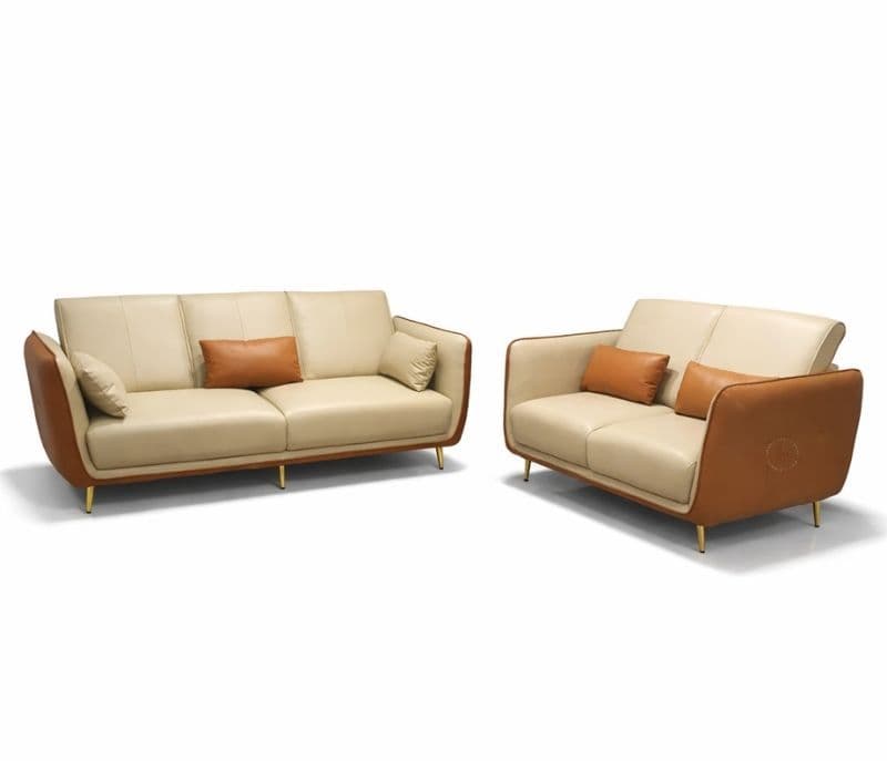 Image 2 for Intruder Modern Sofa  3+2 Seater Leatherette (Brown) (HYD)(BWD)