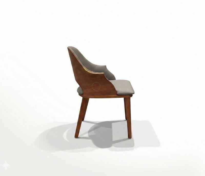 Image 7 for Dining Set 6+1 687/2136 Imported Oak Wood With PVD Rose Gold And Marble Top (CP OTD)