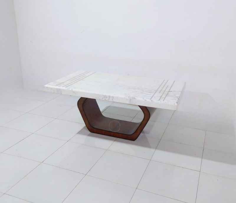 Image 8 for Groove Handle Dining Set 1+6 Marble Top (CP OTD)